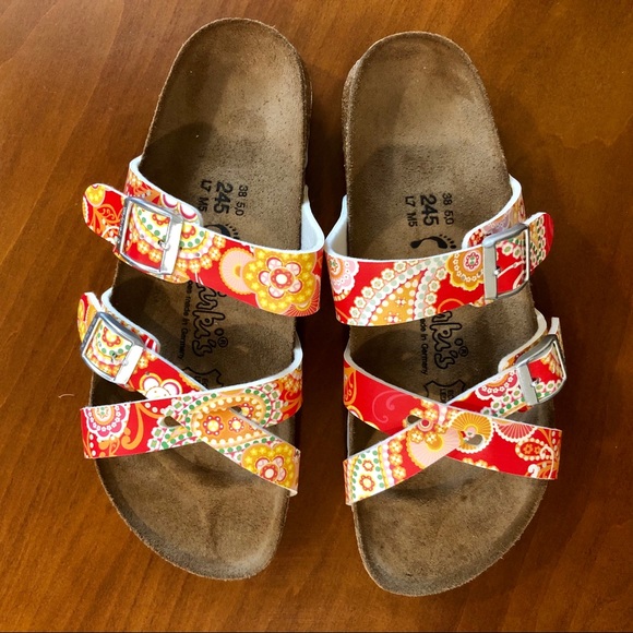 Birkenstock Shoes - Birkenstock Birki’s Paisley Sandals, 38/7-7.5 NEW